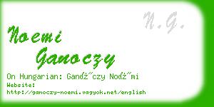 noemi ganoczy business card